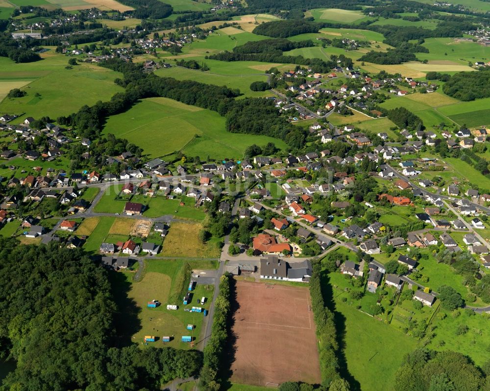 Luftbild Buchholz - Ortsteilansicht von Kölsch-Büllesbach in der Ortsgemeinde Buchholz (Westerwald) im Bundesland Rheinland-Pfalz