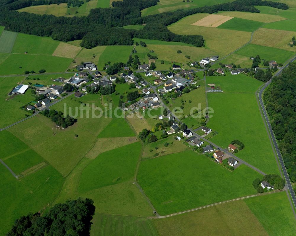 Asbach aus der Vogelperspektive: Ortsteilansicht von Krankel in der Ortsgemeinde Asbach im Bundesland Rheinland-Pfalz