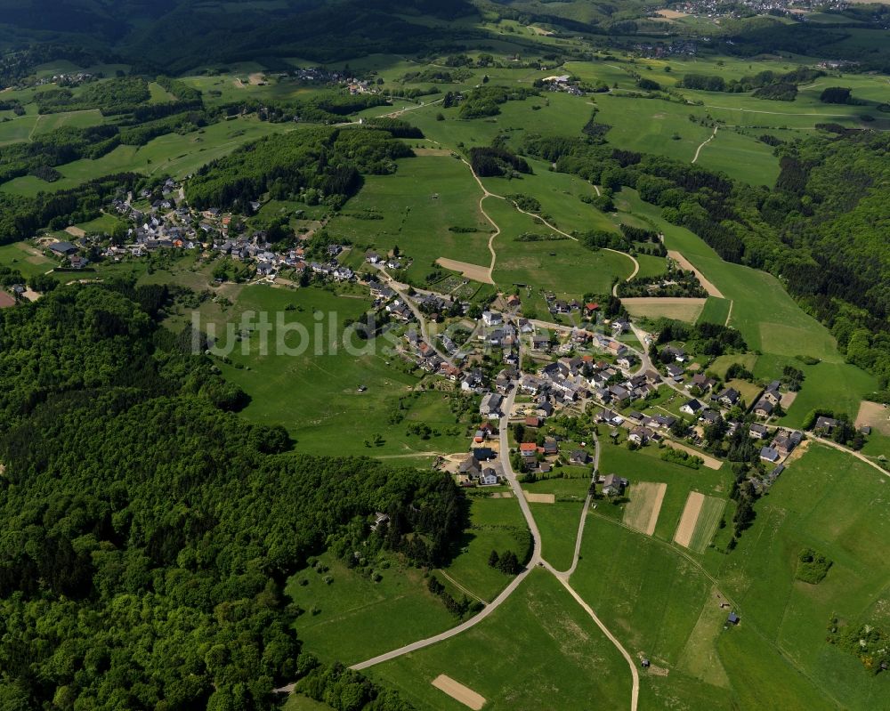 Berg von oben - Ortsteilansicht von Krälingen in der Ortsgemeinde Berg im Bundesland Rheinland-Pfalz