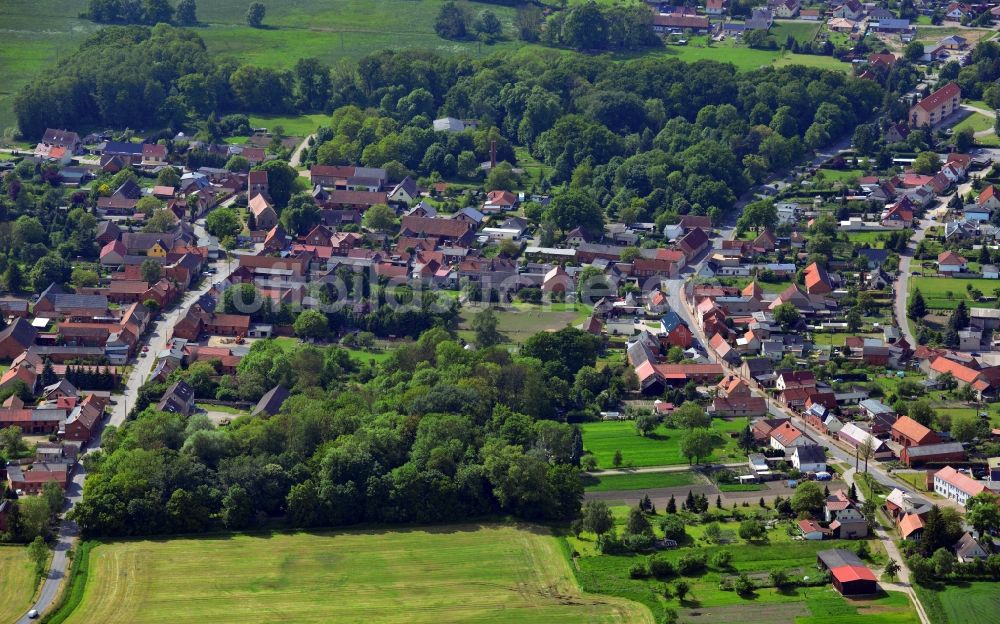 Luftaufnahme Tangerhütte OT Lüderitz (Altma - Ortsteilansicht von Lüderitz ( Altmark ) in Tangerhütte im Bundesland Sachsen-Anhalt