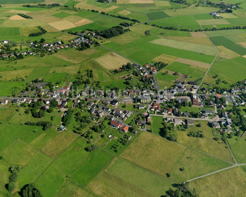 Asbach von oben - Ortsteilansicht von Limbach in der Ortsgemeinde Asbach im Bundesland Rheinland-Pfalz