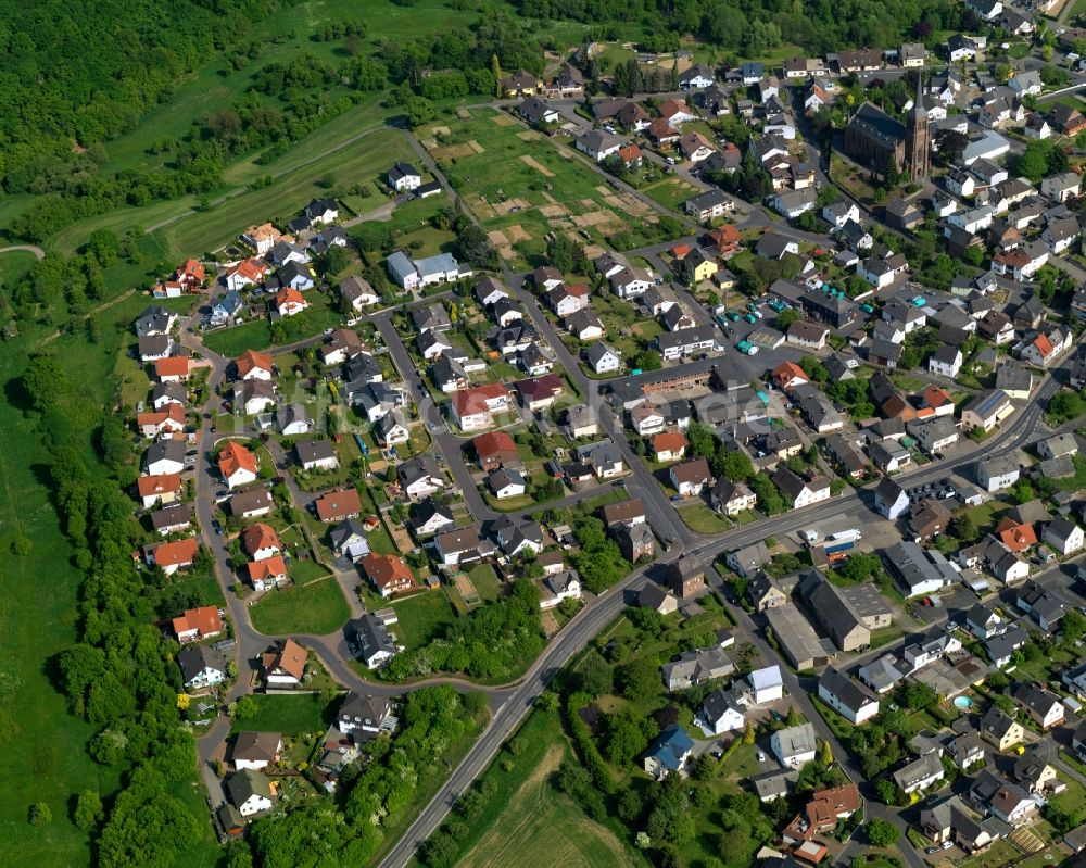 Nentershausen von oben - Ortsteilansicht des Nordens der Ortsgemeinde Nentershausen im Bundesland Rheinland-Pfalz