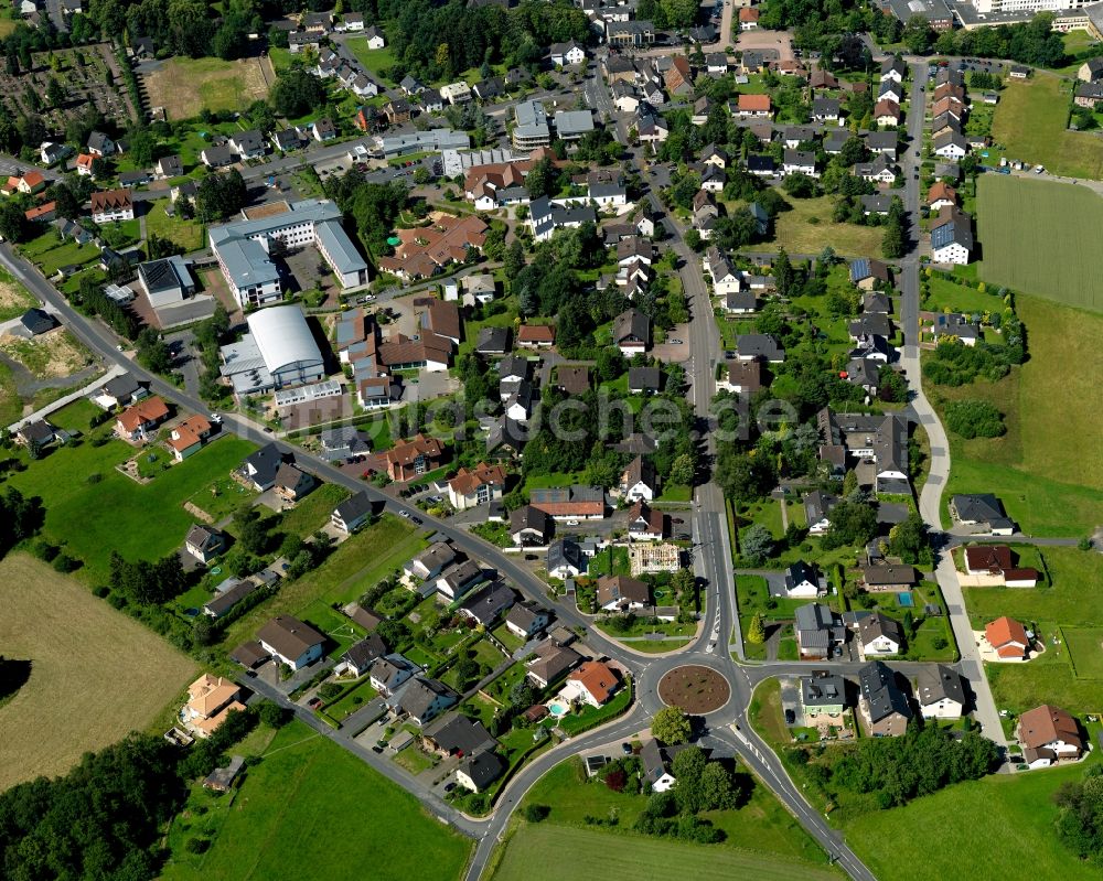 Luftbild Asbach - Ortsteilansicht des Ostens der Ortsgemeinde Asbach im Bundesland Rheinland-Pfalz