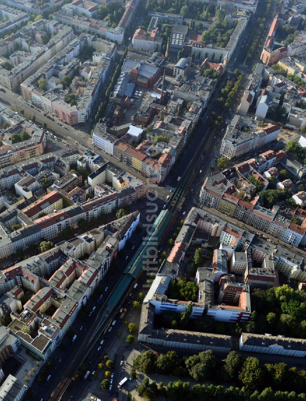 Luftaufnahme Berlin OT Prenzlauer Berg - Ortsteilansicht von Prenzlauer Berg in Berlin