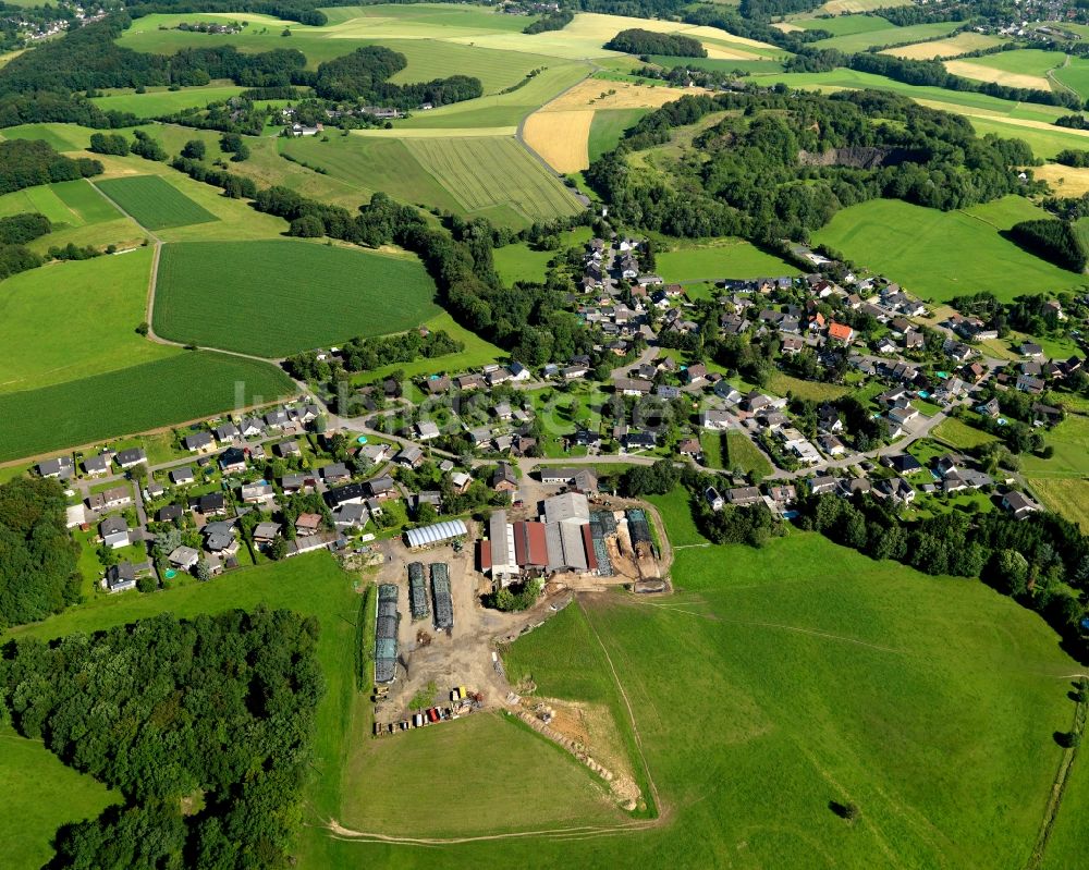 Luftaufnahme Buchholz - Ortsteilansicht von Priestersberg in der Ortsgemeinde Buchholz (Westerwald) im Bundesland Rheinland-Pfalz