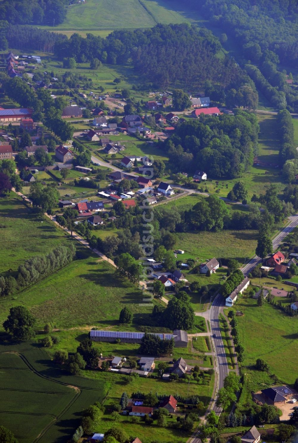 Luftaufnahme Schildetal OT Renzow - Ortsteilansicht von Renzow der Gemeinde Schildetal im Bundesland Mecklenburg-Vorpommern