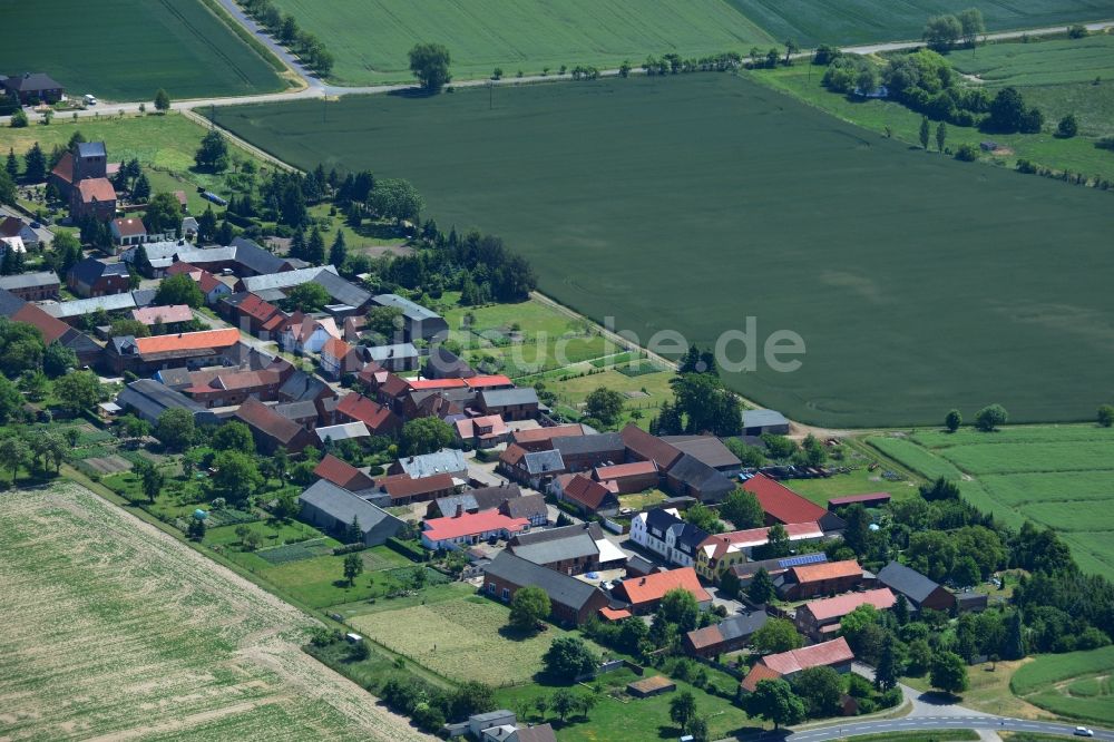 Lindtorf von oben - Ortsteilansicht von Rindtorf in der Gemeinde Eichstedt (Altmark) im Bundesland Sachsen-Anhalt