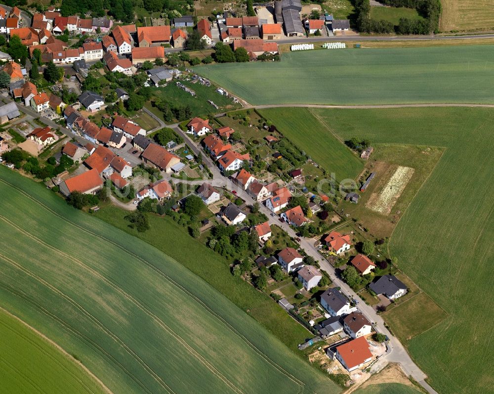 Luftbild Becherbach - Ortsteilansicht von Roth in der Ortsgemeinde Becherbach im Bundesland Rheinland-Pfalz