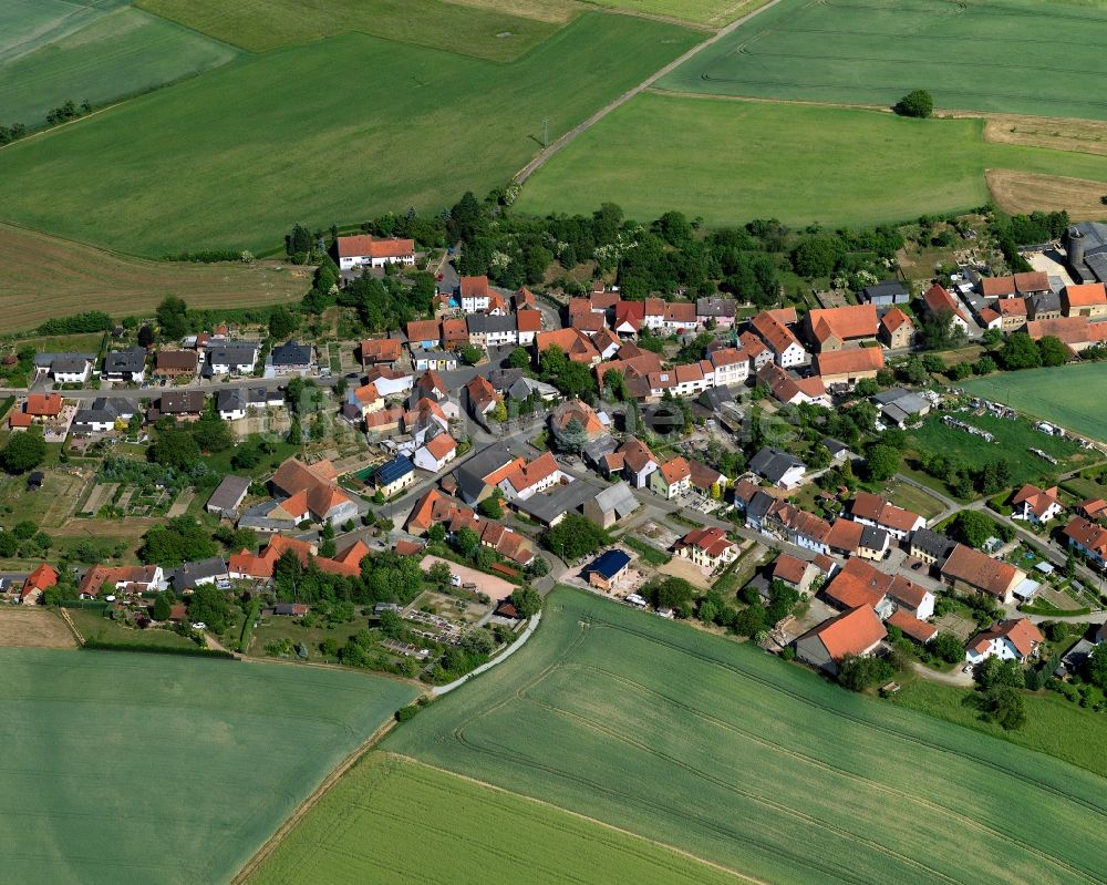 Becherbach von oben - Ortsteilansicht von Roth in der Ortsgemeinde Becherbach im Bundesland Rheinland-Pfalz