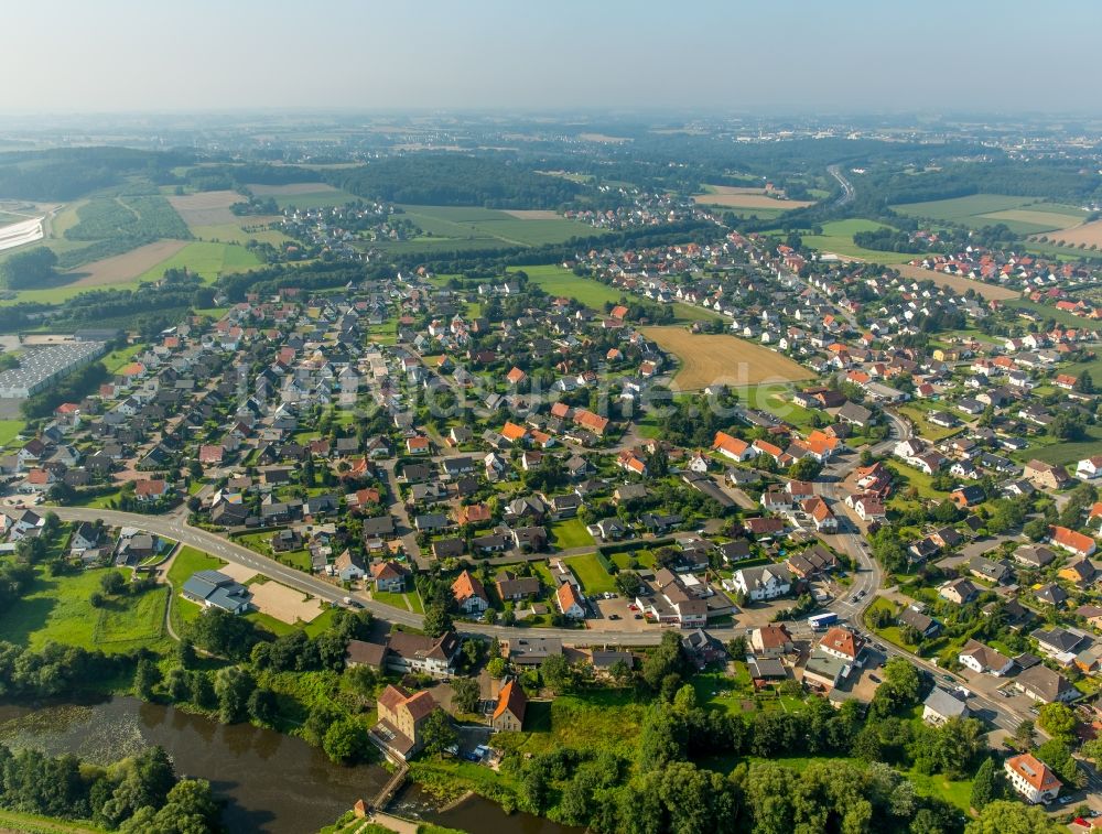 Kirchlengern von oben - Ortsteilansicht von Südlengern in der Gemeinde Kirchlengern im Bundesland Nordrhein-Westfalen
