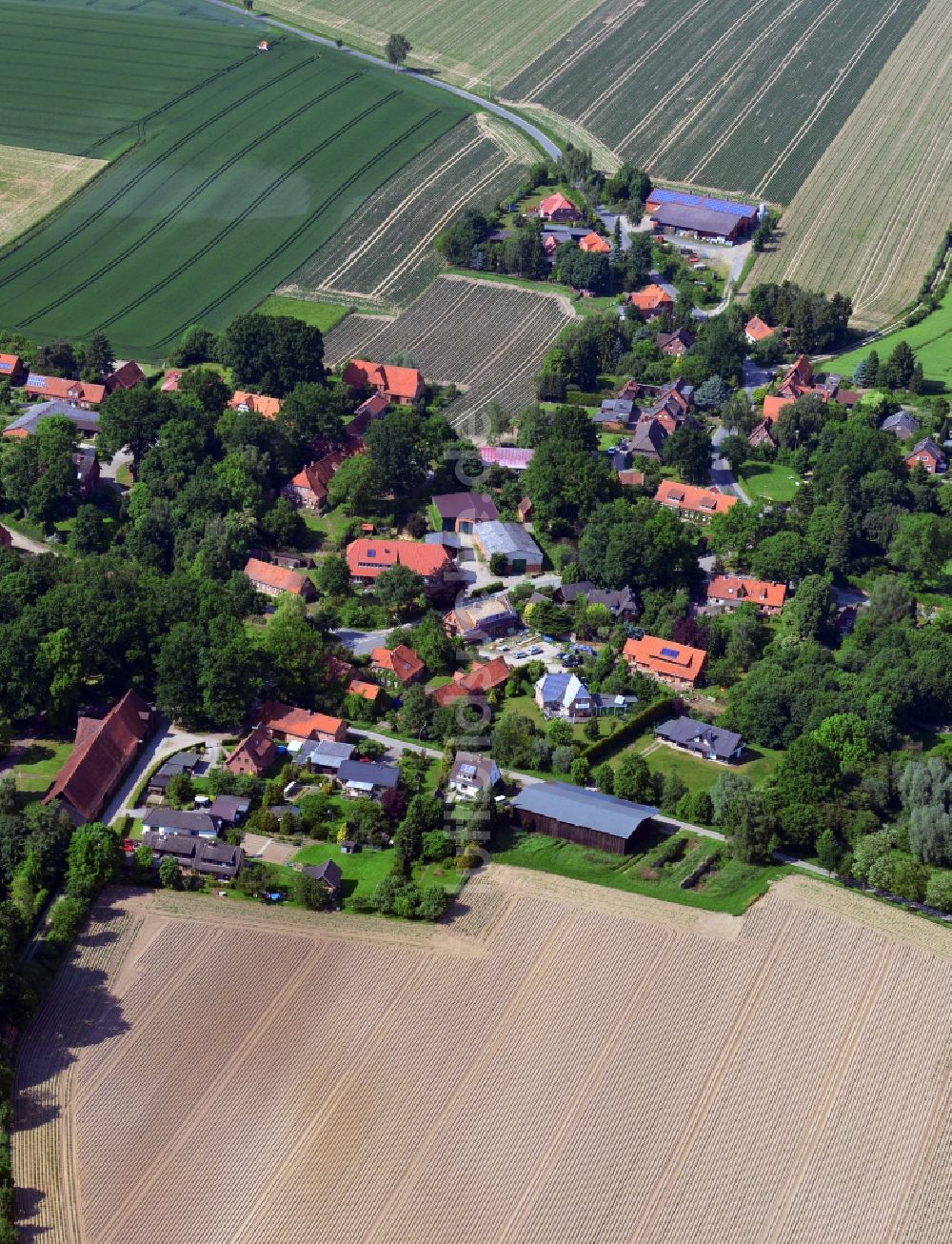 Luftbild Bad Bevensen OT Seedorf - Ortsteilansicht von Seedorf in Bad Bevensen im Bundesland Niedersachsen