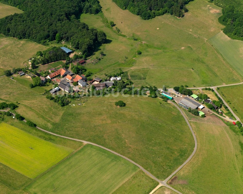 Baumholder von oben - Ortsteilansicht der Siedlung Eschelbacherhof in Baumholder im Bundesland Rheinland-Pfalz