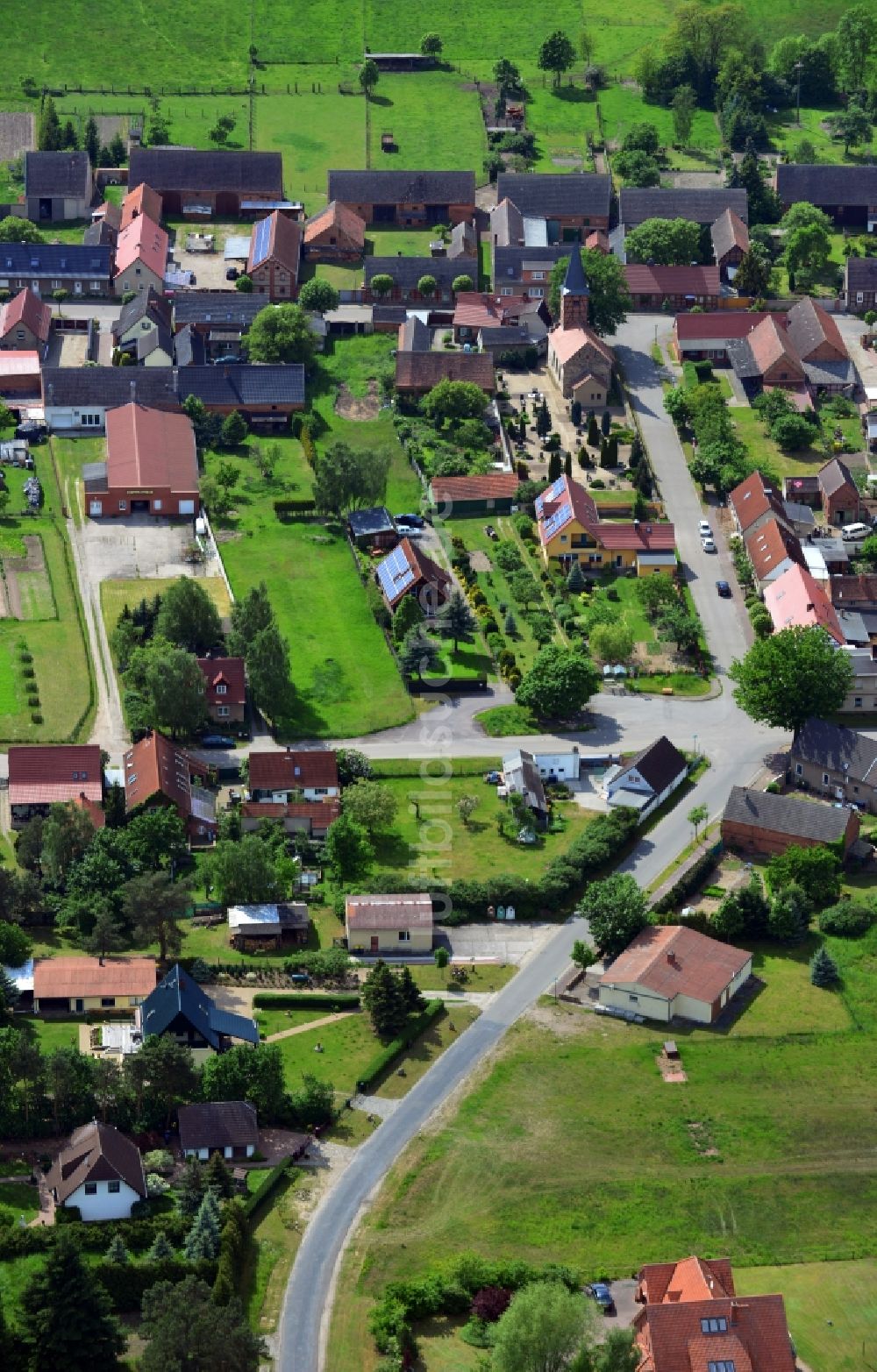 Luftbild Lüderitz OT Stegelitz - Ortsteilansicht von Stegelitz in der Gemeinde Lüderitz im Bundesland Sachsen-Anhalt