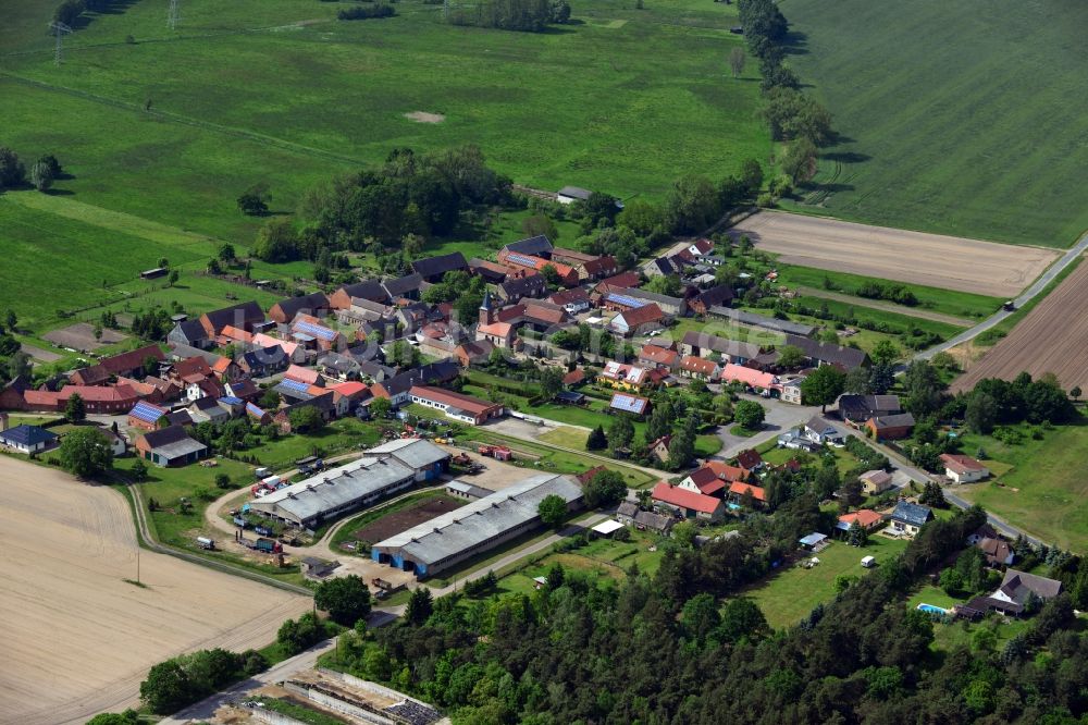 Luftbild Lüderitz OT Stegelitz - Ortsteilansicht von Stegelitz in der Gemeinde Lüderitz im Bundesland Sachsen-Anhalt