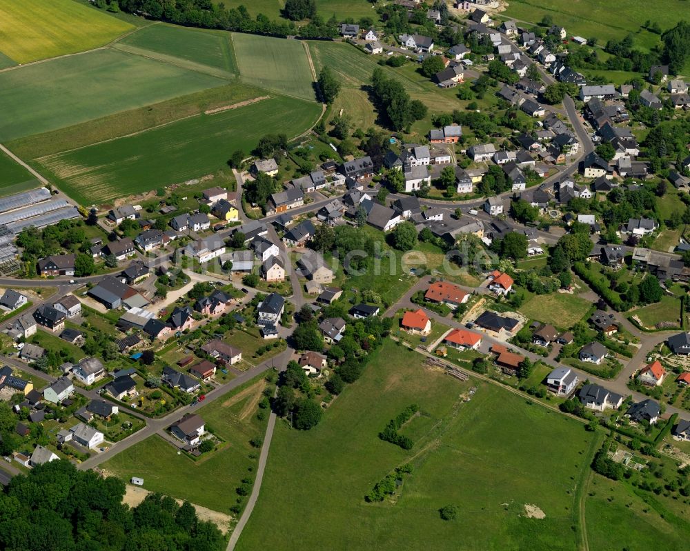 Luftaufnahme Schauren - Ortsteilansicht des Westens der Ortsgemeinde Schauren im Bundesland Rheinland-Pfalz