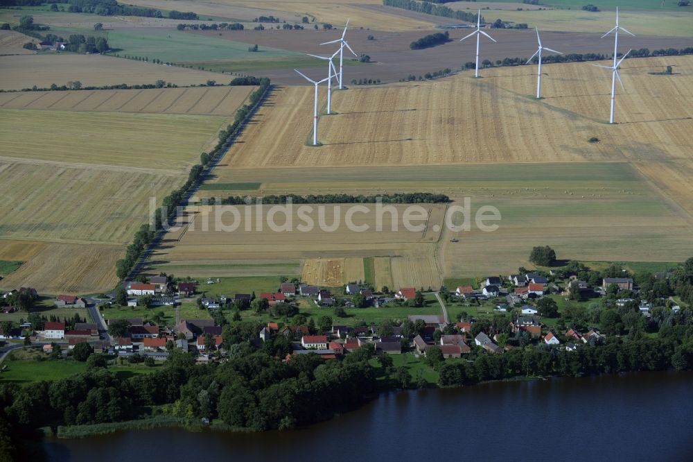 Luftaufnahme Zehdenick - Ortsteilansicht von Zabelsdorf in Zehdenick im Bundesland Brandenburg