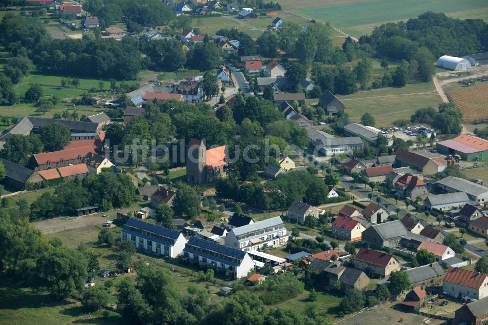 Luftaufnahme Rehfelde - Ortsteilansicht von Zinndorf in der Gemeinde Rehfelde im Bundesland Brandenburg