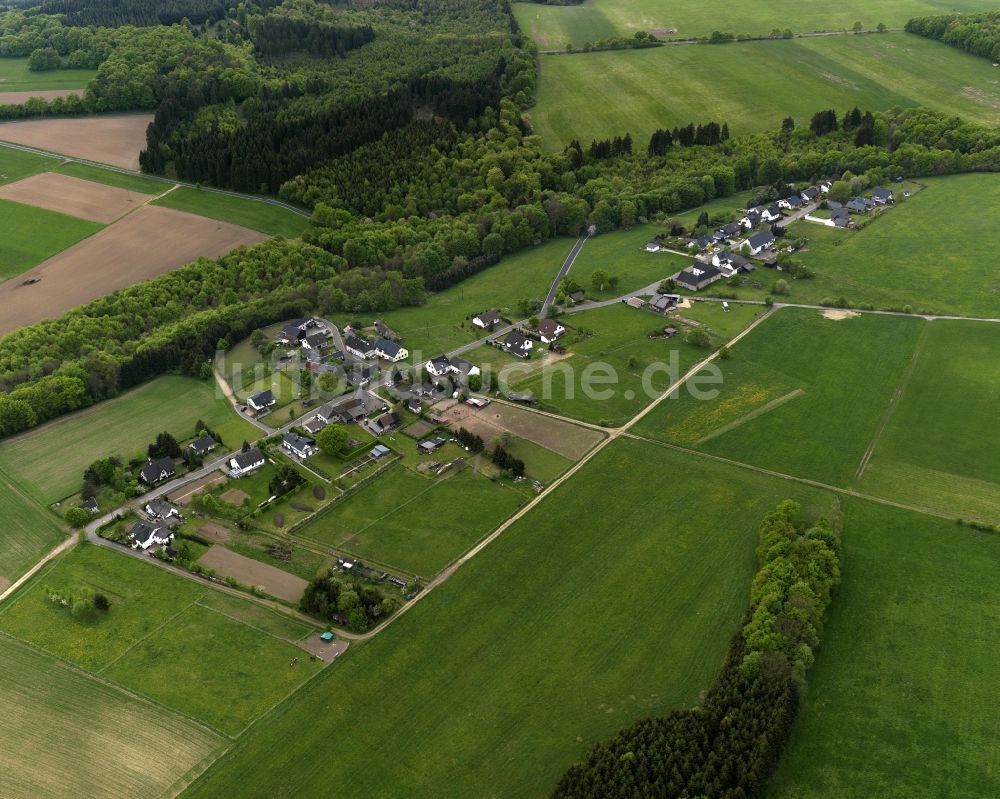 Hümmel Blindert von oben - Ortsteile Blindert in Hümmel im Bundesland Rheinland-Pfalz