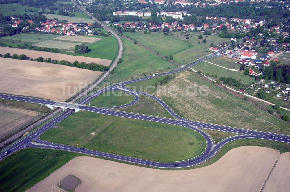 Luftbild BEESKOW - Ortsumfahrung der Bundesstrasse B 87 bei Beeskow