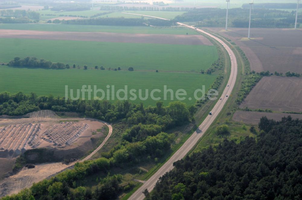 Luftbild BEESKOW - Ortsumfahrung Der Bundesstrasse B 87 Bei Beeskow