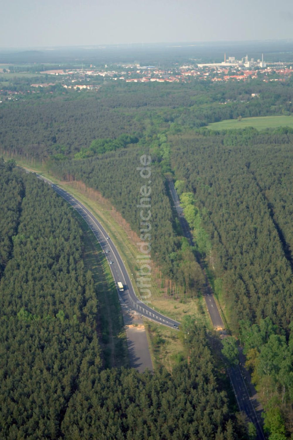 Luftbild BEESKOW - Ortsumfahrung der Bundesstrasse B 87 bei Beeskow