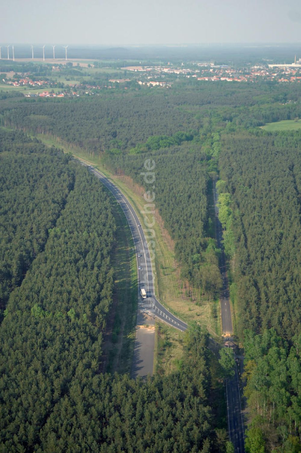 Luftaufnahme BEESKOW - Ortsumfahrung der Bundesstrasse B 87 bei Beeskow