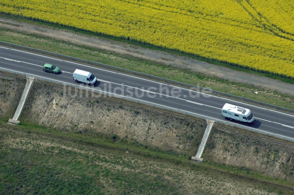 KÜSTRIN von oben - Ortsumfahrung der Bundesstrasse B 1 bei Küstrin bis zum Grenzübergang über die Oder