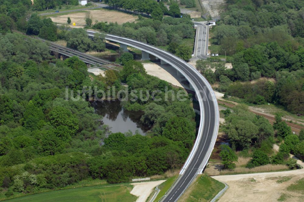 Luftbild KÜSTRIN - Ortsumfahrung der Bundesstrasse B 1 bei Küstrin bis zum Grenzübergang über die Oder