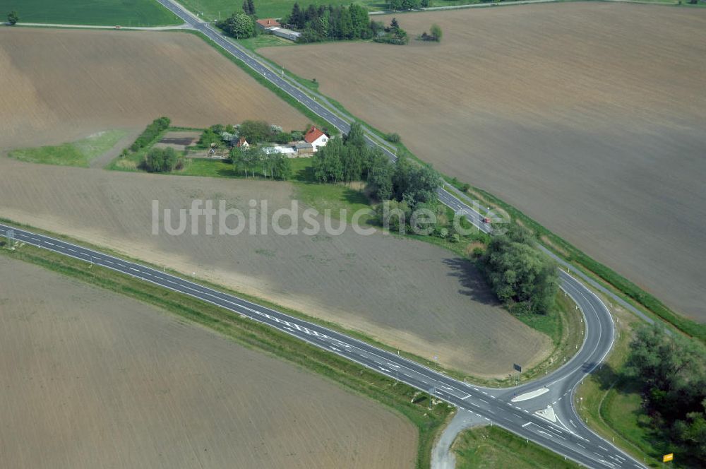 Luftbild KÜSTRIN - Ortsumfahrung der Bundesstrasse B 1 bei Küstrin bis zum Grenzübergang über die Oder