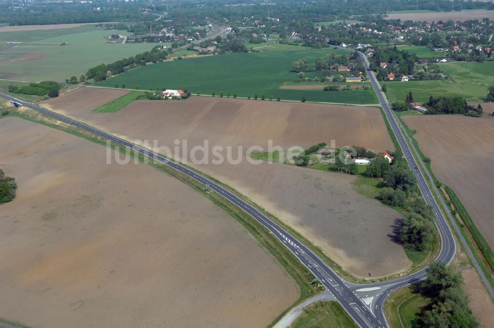 Luftaufnahme KÜSTRIN - Ortsumfahrung der Bundesstrasse B 1 bei Küstrin bis zum Grenzübergang über die Oder