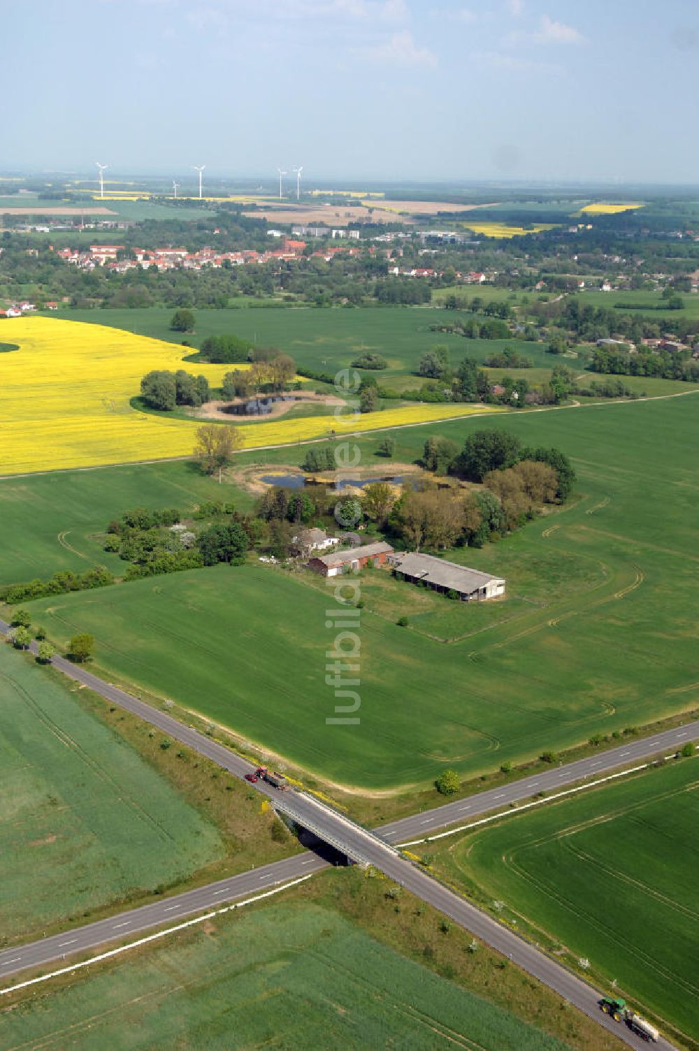 Luftaufnahme MÜNCHEBERG - Ortsumfahrung der Bundesstrasse B 1 südlich von Müncheberg