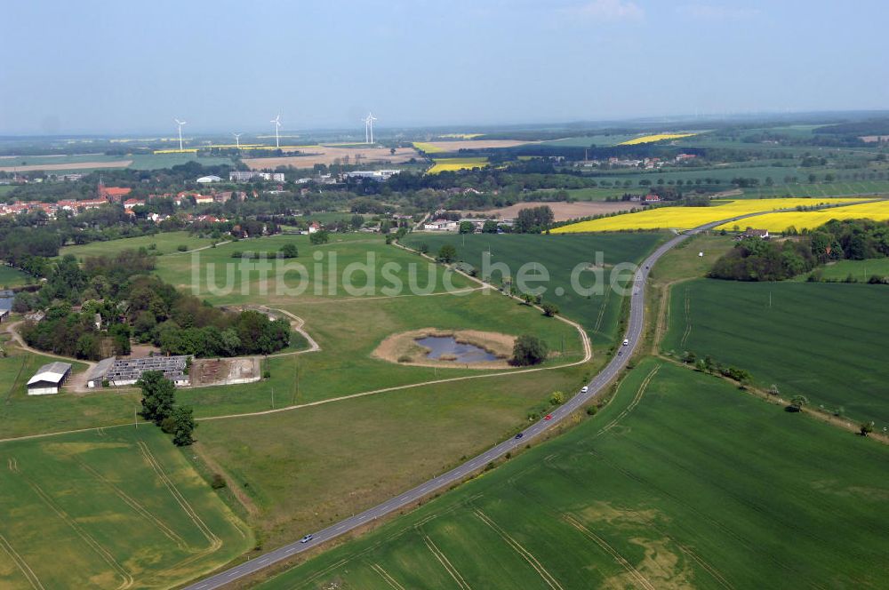 Luftbild MÜNCHEBERG - Ortsumfahrung der Bundesstrasse B 1 südlich von Müncheberg