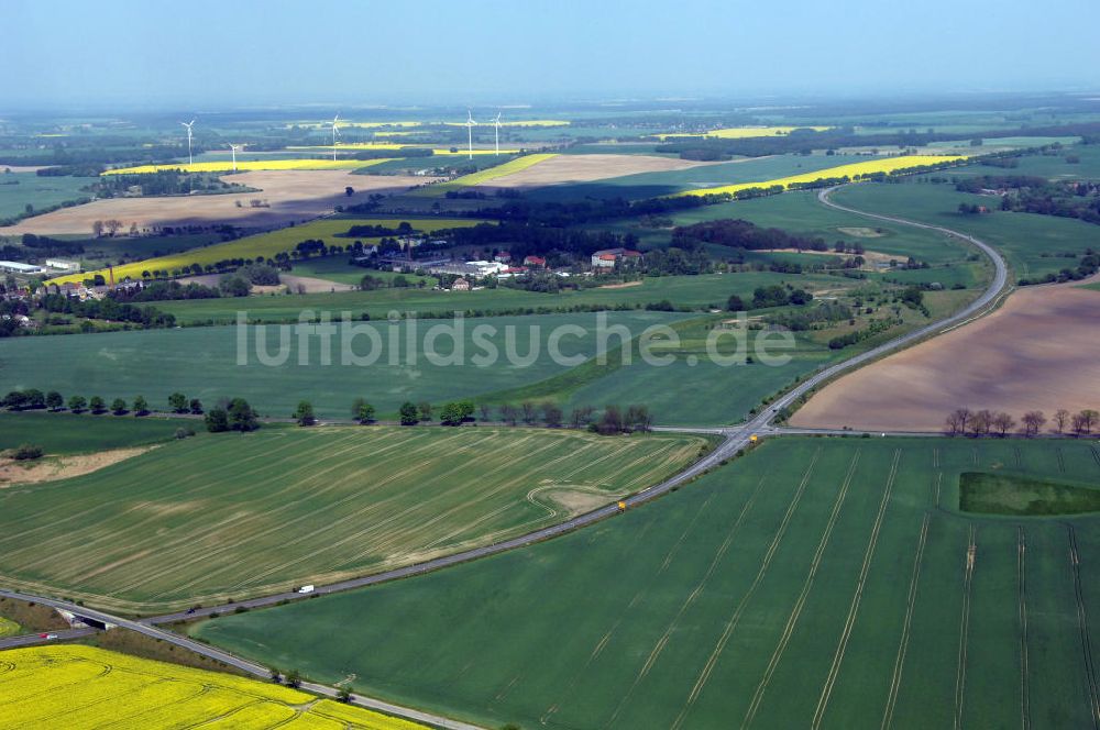 Luftaufnahme MÜNCHEBERG - Ortsumfahrung der Bundesstrasse B 1 südlich von Müncheberg