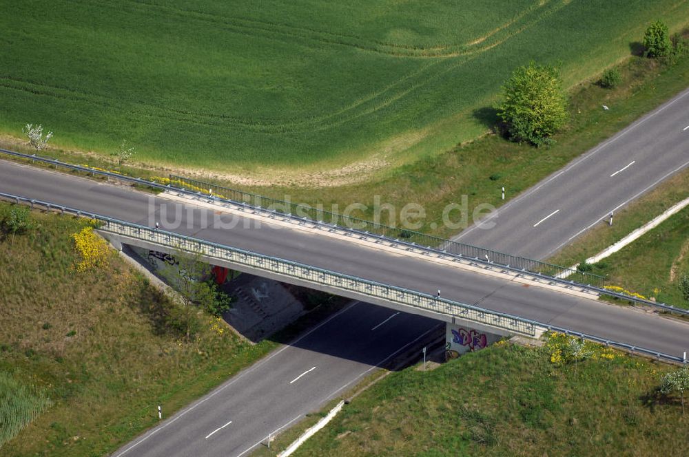 Luftaufnahme MÜNCHEBERG - Ortsumfahrung der Bundesstrasse B 1 südlich von Müncheberg