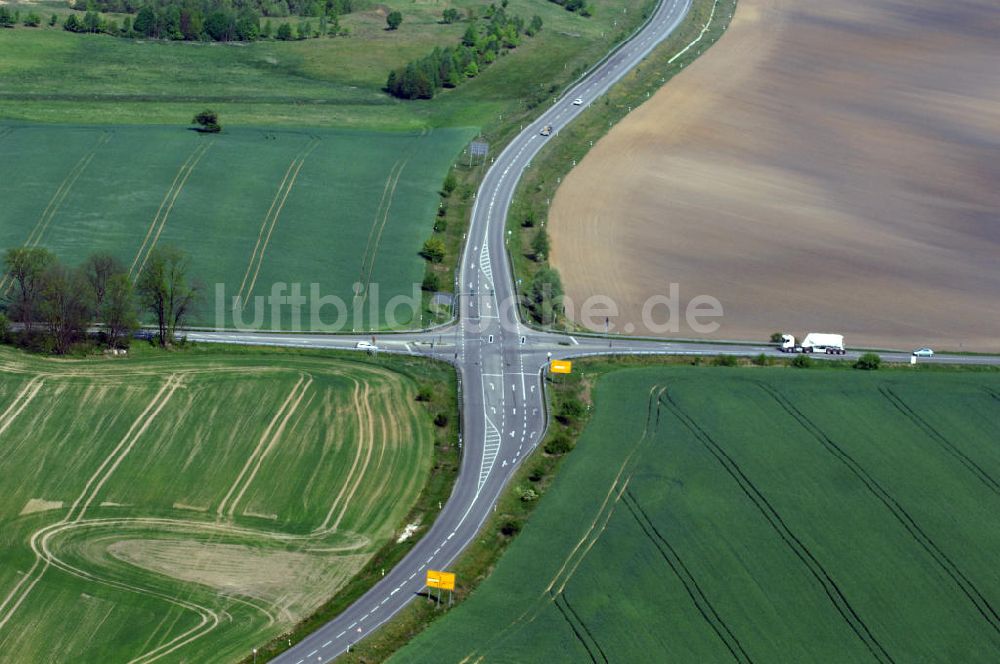 Luftbild MÜNCHEBERG - Ortsumfahrung der Bundesstrasse B 1 südlich von Müncheberg