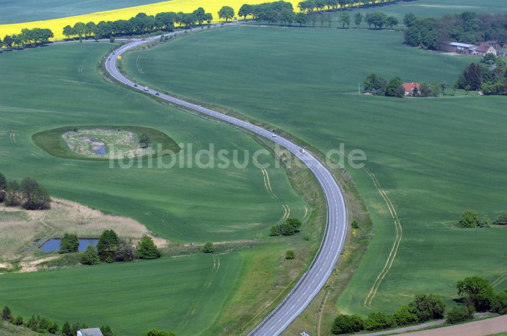 Luftbild MÜNCHEBERG - Ortsumfahrung der Bundesstrasse B 1 südlich von Müncheberg