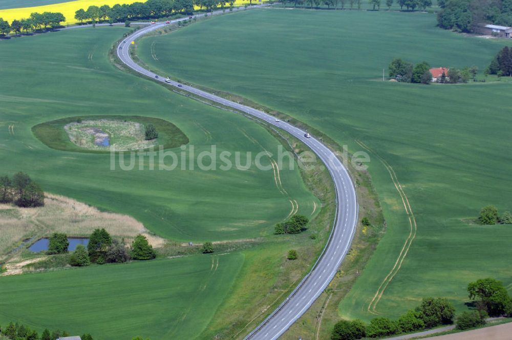 Luftaufnahme MÜNCHEBERG - Ortsumfahrung der Bundesstrasse B 1 südlich von Müncheberg