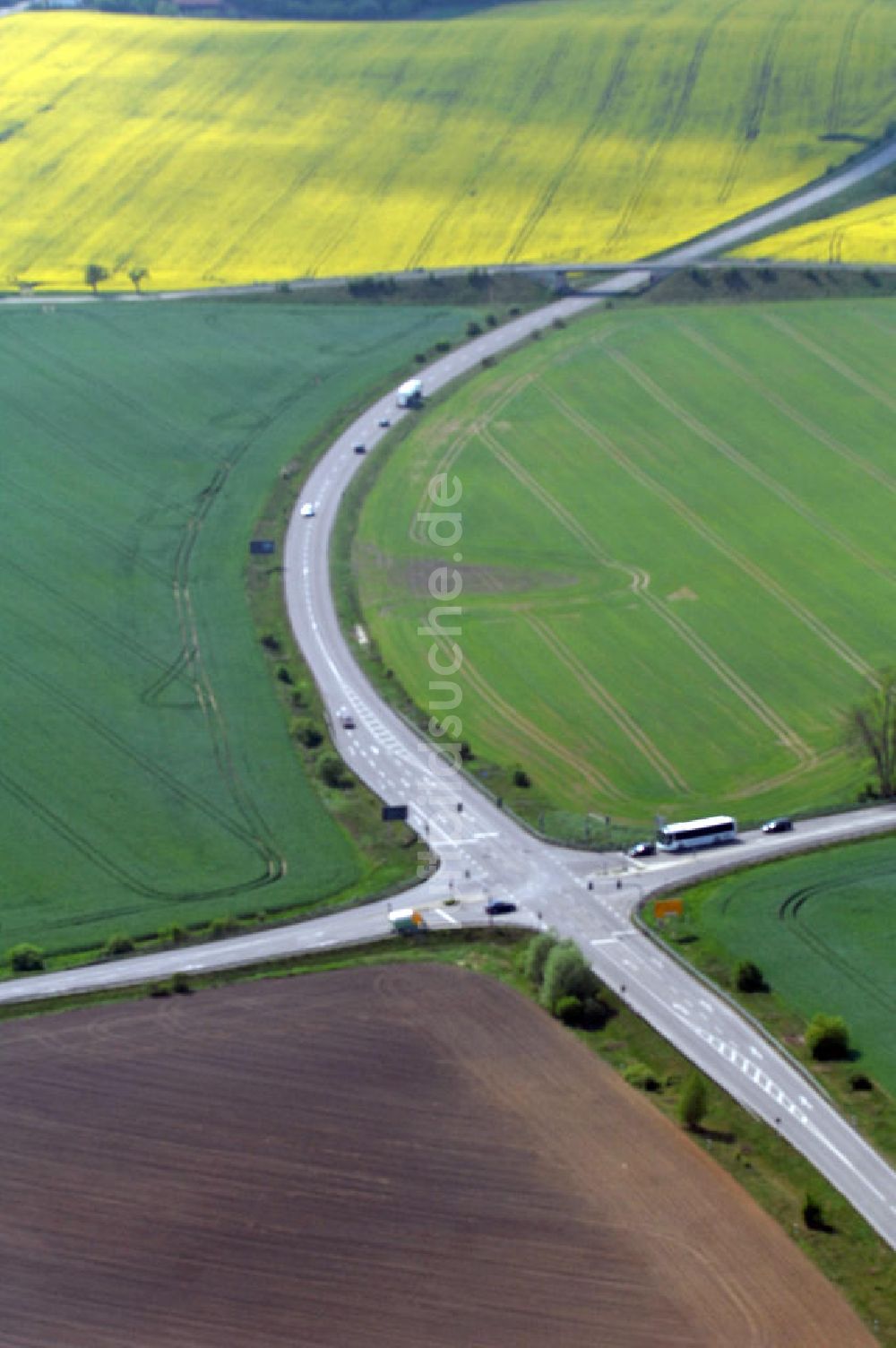 MÜNCHEBERG aus der Vogelperspektive: Ortsumfahrung der Bundesstrasse B 1 südlich von Müncheberg