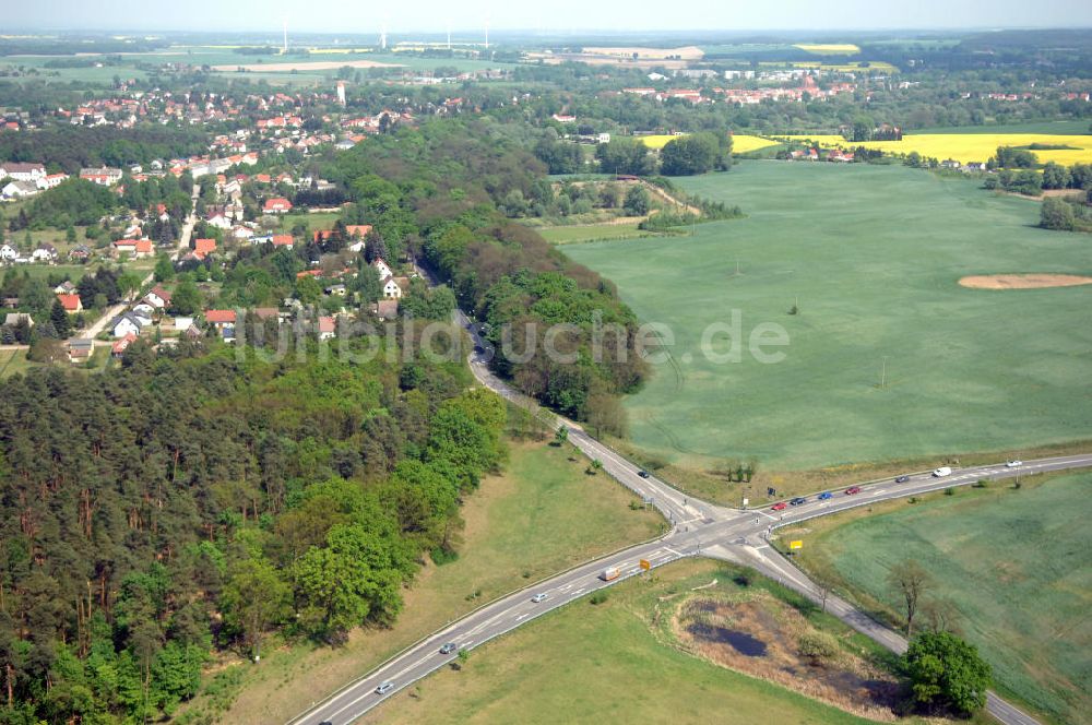 Luftbild MÜNCHEBERG - Ortsumfahrung der Bundesstrasse B 1 südlich von Müncheberg