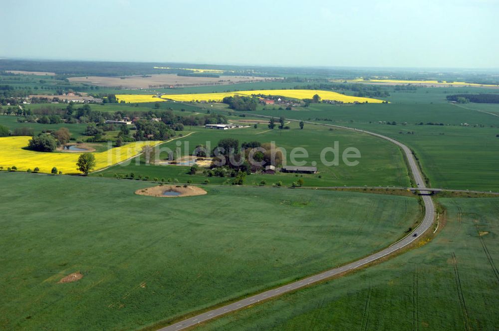 Luftaufnahme MÜNCHEBERG - Ortsumfahrung der Bundesstrasse B 1 südlich von Müncheberg