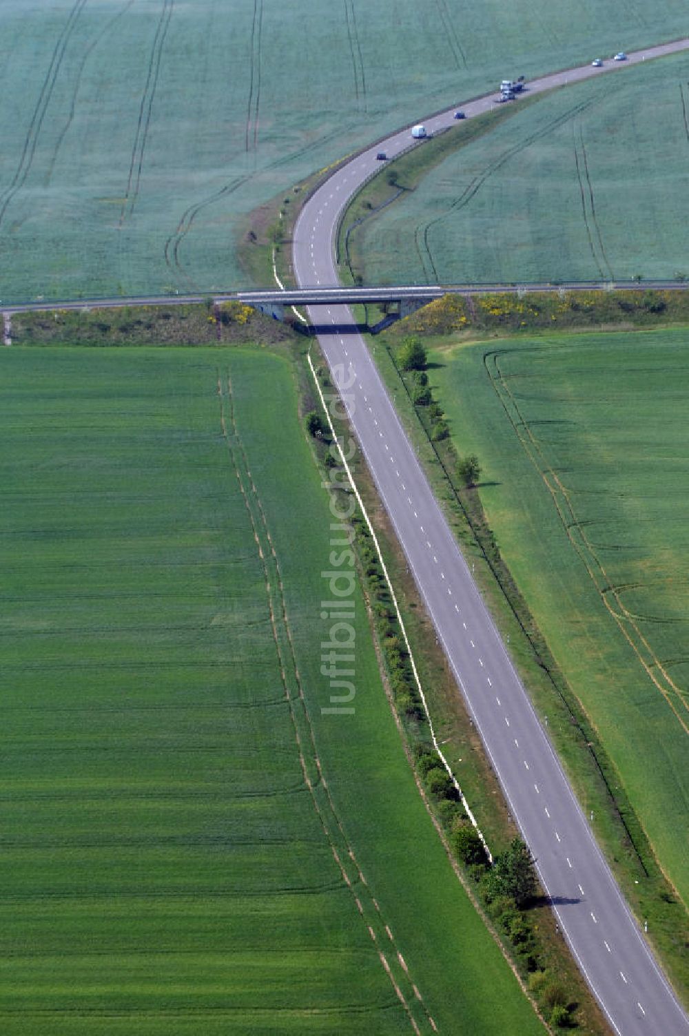 Luftaufnahme MÜNCHEBERG - Ortsumfahrung der Bundesstrasse B 1 südlich von Müncheberg