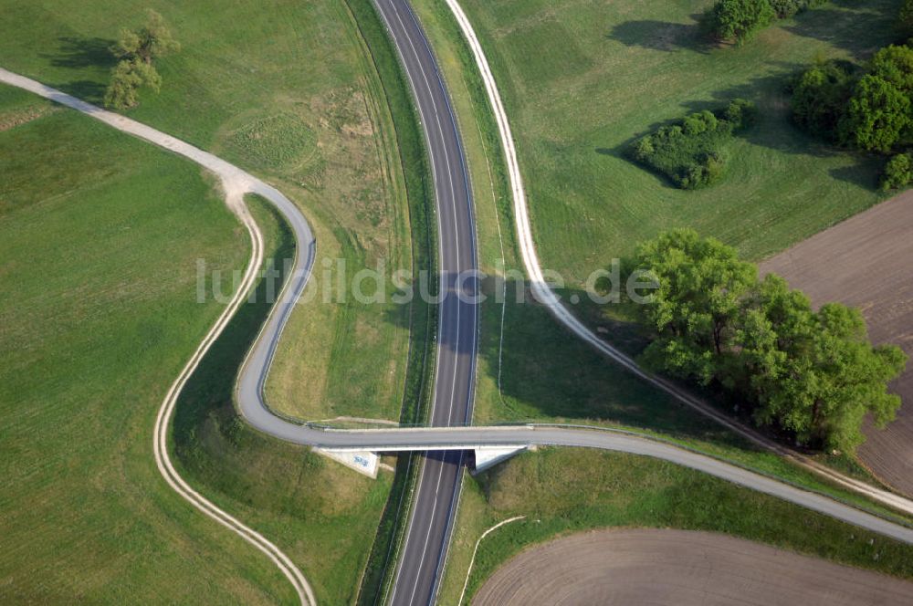 Luftbild FÜRSTENWALDE - Ortsumfahrung der Bundesstrasse B 168 östlich von Fürstenwalde