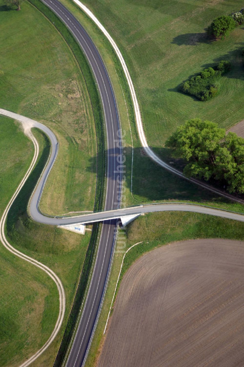 Luftaufnahme FÜRSTENWALDE - Ortsumfahrung der Bundesstrasse B 168 östlich von Fürstenwalde