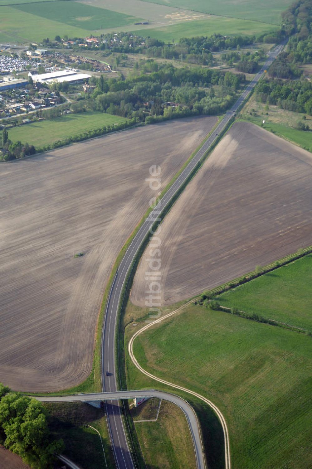 Luftaufnahme FÜRSTENWALDE - Ortsumfahrung der Bundesstrasse B 168 östlich von Fürstenwalde