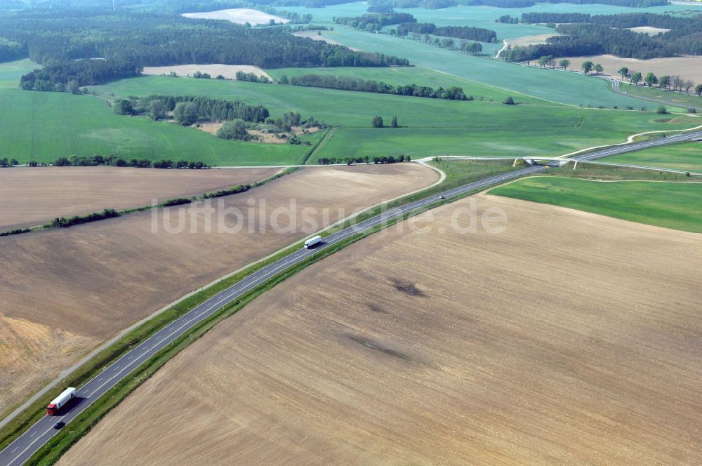 Luftbild FRANKFURT / ODER - Ortsumfahrung der Bundesstrasse B 112 westlich von Frankfurt / Oder