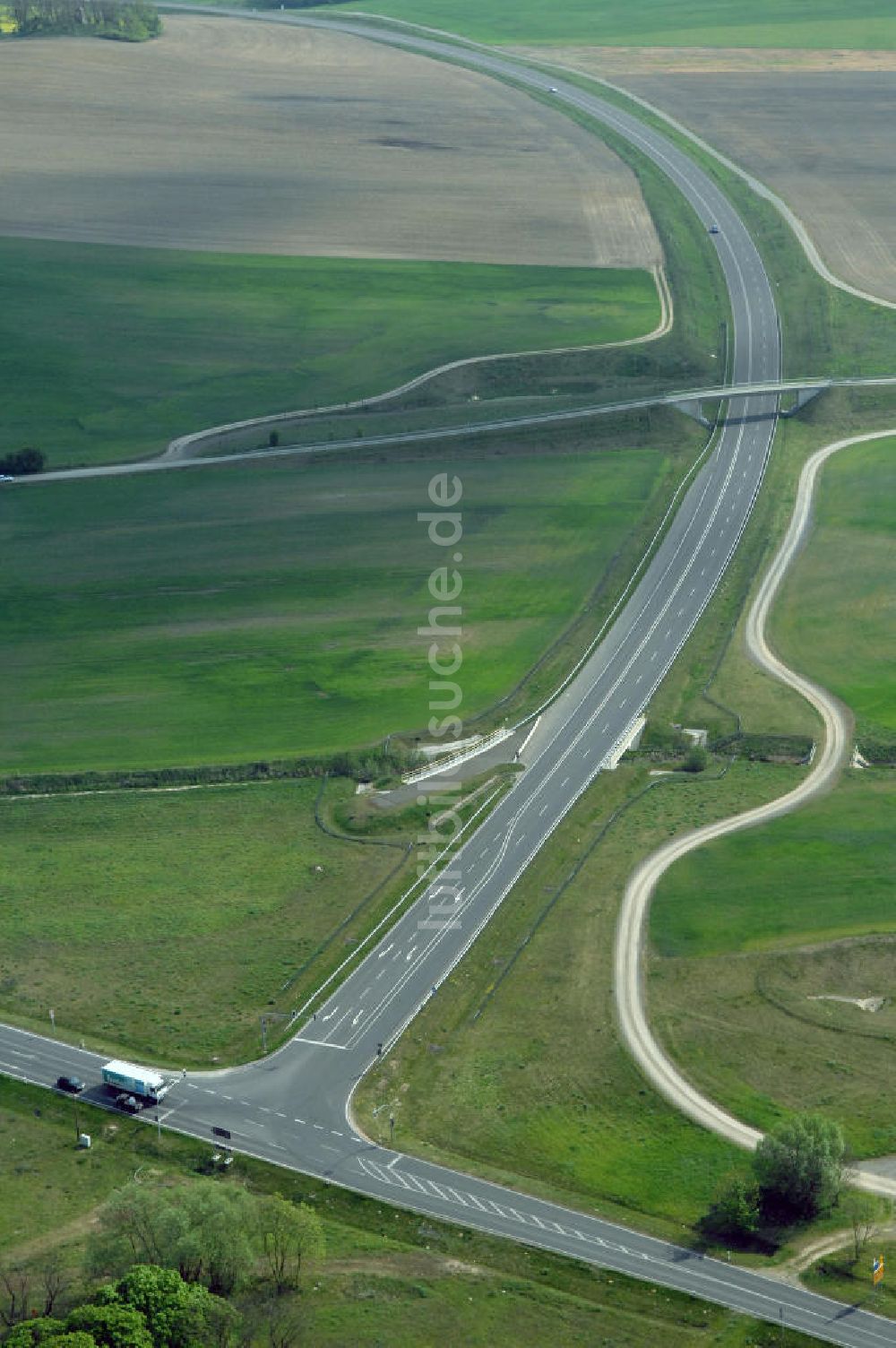 Luftbild FRANKFURT / ODER - Ortsumfahrung der Bundesstrasse B 112 westlich von Frankfurt / Oder