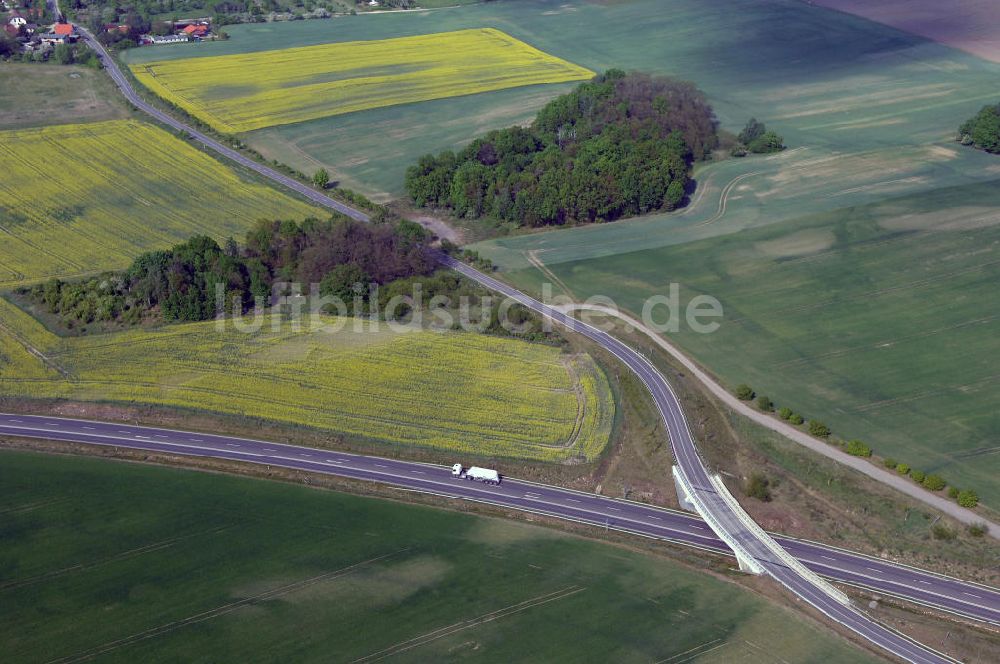 Luftbild FRANKFURT / ODER - Ortsumfahrung der Bundesstrasse B 112 westlich von Frankfurt / Oder