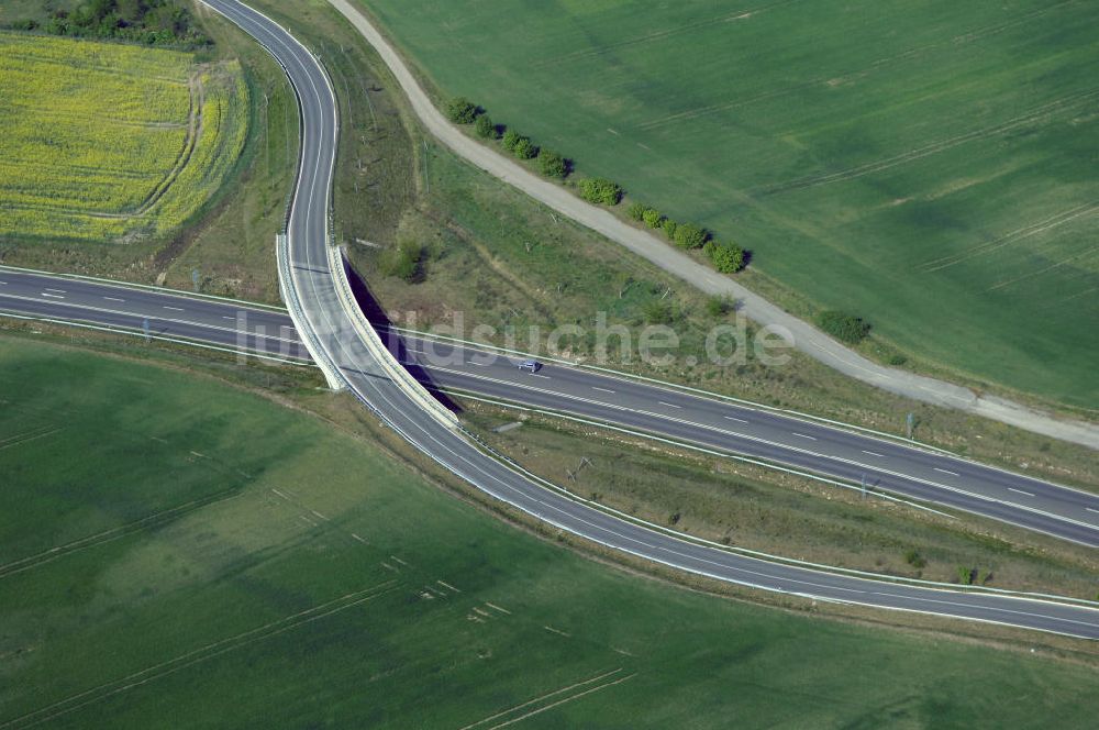 Luftaufnahme FRANKFURT / ODER - Ortsumfahrung der Bundesstrasse B 112 westlich von Frankfurt / Oder