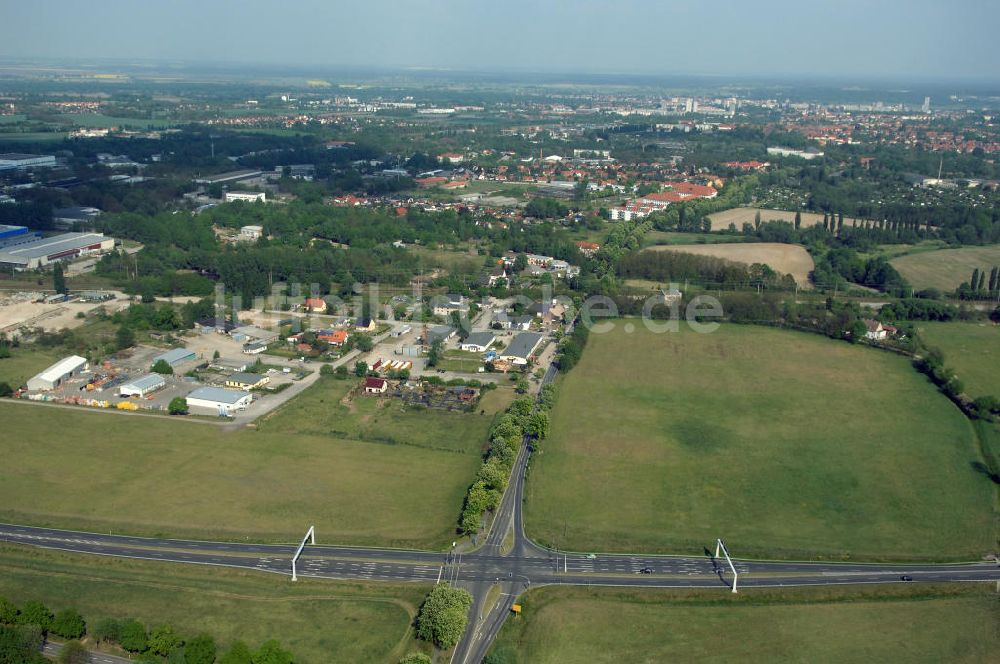 Luftbild FRANKFURT / ODER - Ortsumfahrung der Bundesstrasse B 112 westlich von Frankfurt / Oder