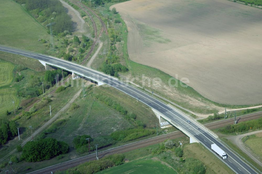 Luftbild FRANKFURT / ODER - Ortsumfahrung der Bundesstrasse B 112 westlich von Frankfurt / Oder